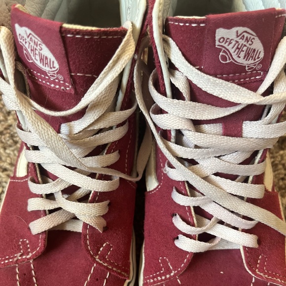 PINK/MAUVE vans high top shoes :) 💓 - Picture 3 of 7